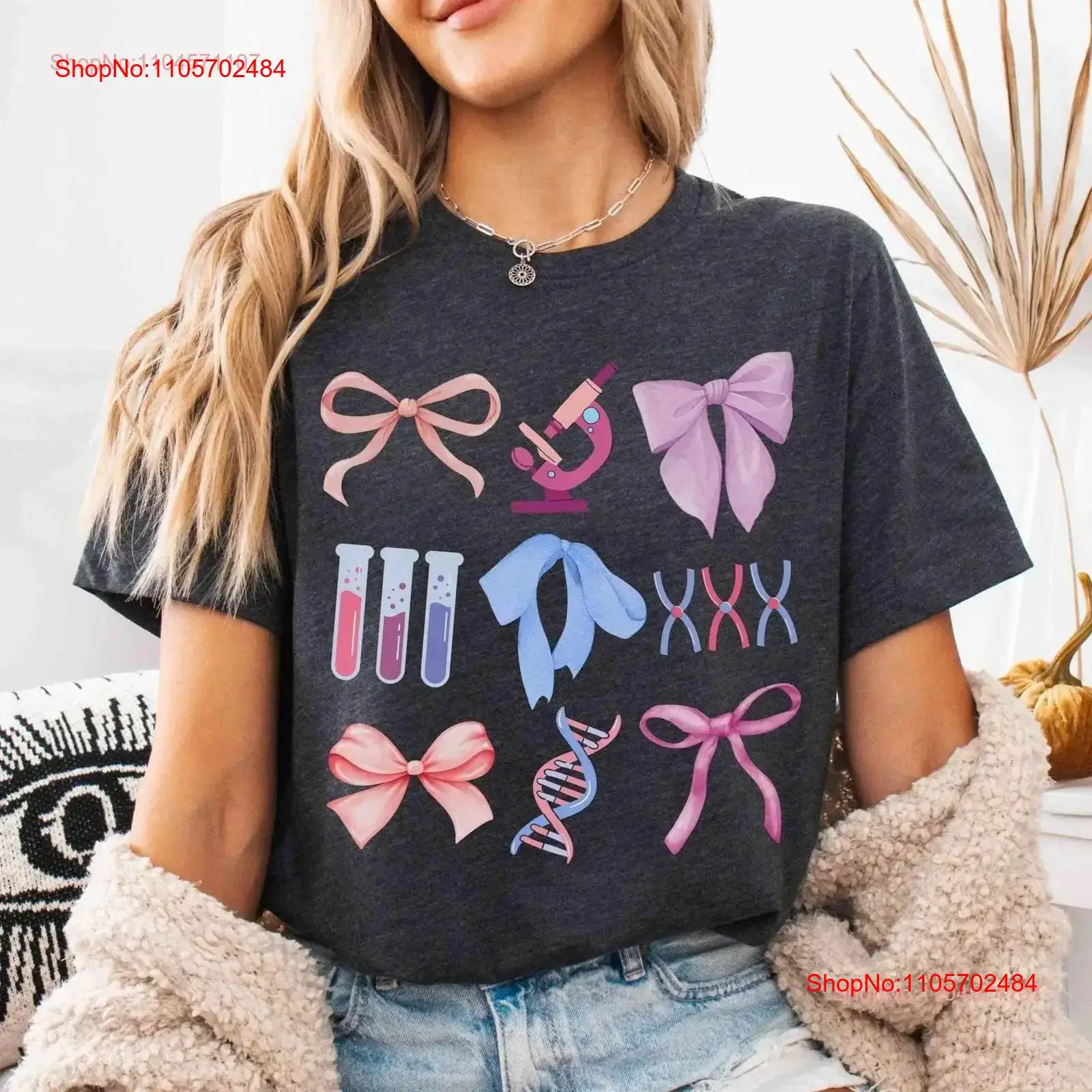 Medical Lab Microbiology - Molecular Biology T Shirt Christmas Coquette